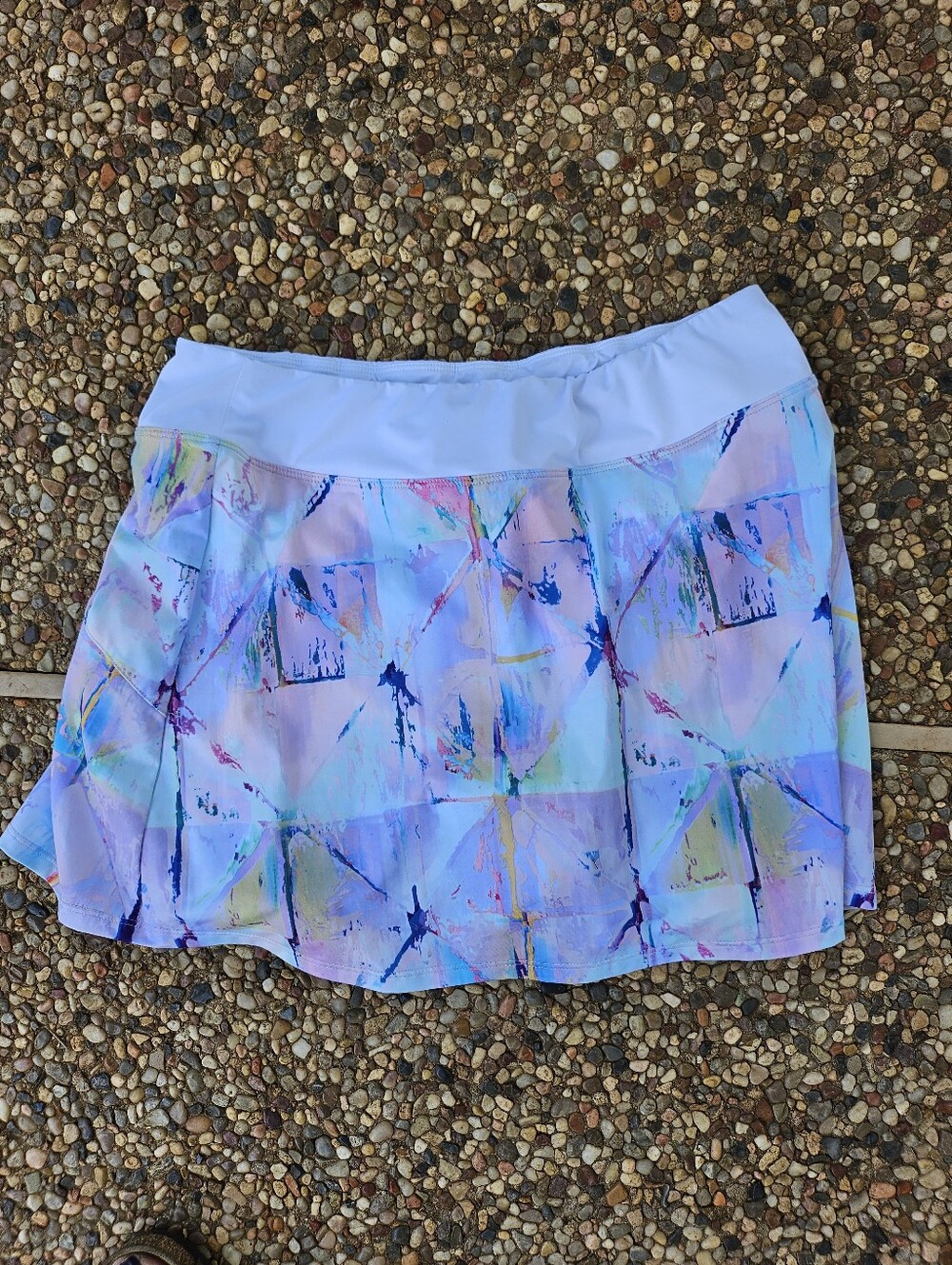 Fila Pastel Abstract Print Women’s Skort Tennis Skirt Purple, Blue, Pink M